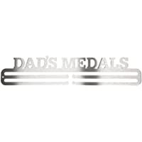 Los mejores  - Millas más Fuerte Padre medallas Medalla Percha Pantalla 3 mm Acero Inoxidable